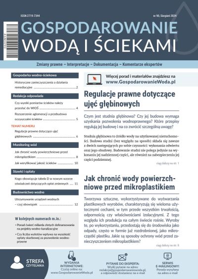 Gospodarowanie wodą i ściekami nr 90 - sierpień 2024