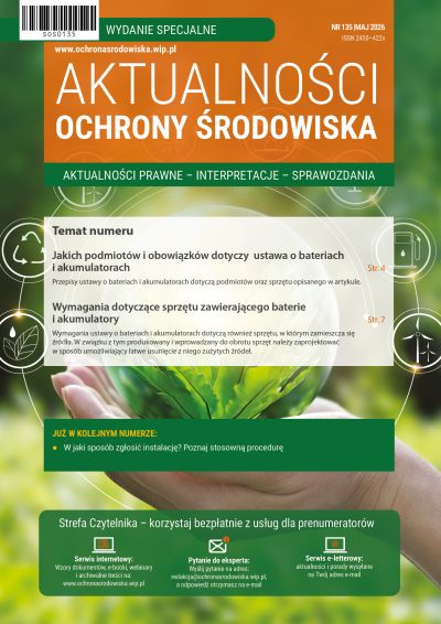 Aktualności ochrony środowiska nr specjalny 135 - maj 2026