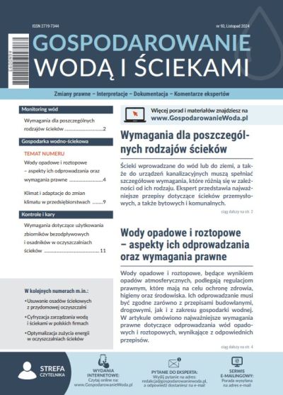 Gospodarowanie wodą i ściekami nr 93 - listopad 2024