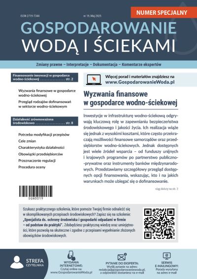 Gospodarowanie wodą i ściekami, numer specjalny - nr 19, maj 2025
