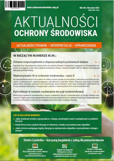 Aktualności ochrony środowiska nr 248 - wrzesień 2025