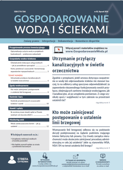 Gospodarowanie wodą i ściekami nr 83 - styczeń 2024