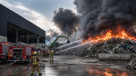 Pożar składowiska odpadów Chorzów
