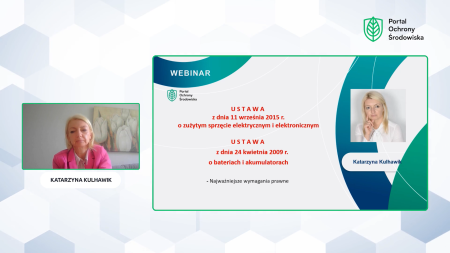 Wymagania prawne z ustaw o zużytym sprzęcie elektrycznym oraz bateriach - webinar