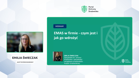 EMAS w firmie - czym jest i jak go wdrożyć? - webinar
