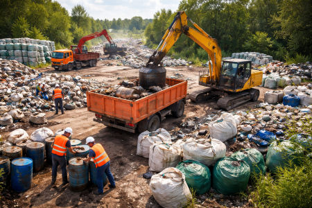 Usuwanie nielegalnych odpadów w gminach