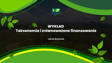 Taksonomia i zrównoważone finansowanie