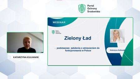 Webinar: Zielony Ład - podstawowe założenia z odniesieniem do funkcjonowania w Polsce